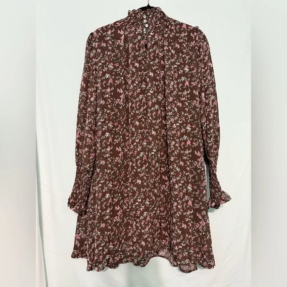 MELLODAY Brown Floral Dress - Picture 5 of 6